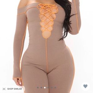 Mocha jumpsuit
